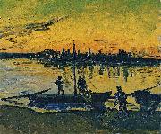 Vincent Van Gogh Downloaders in Arles USA oil painting artist